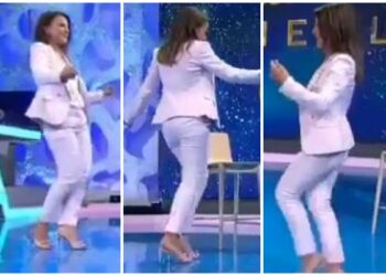 Rudina Hajdari sikur se kemi parë asnjëherë më parë. Heq ‘kostumin e politikanit’ dhe ia merr valles së Tropojës