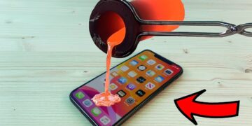 What happens if lava is poured onto an iPHONE 11 Pro Max