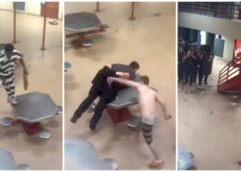 E tmerrshme! Të burgosurit pasi marrin peng garidianin, e rrahin dhe e therin (Video)