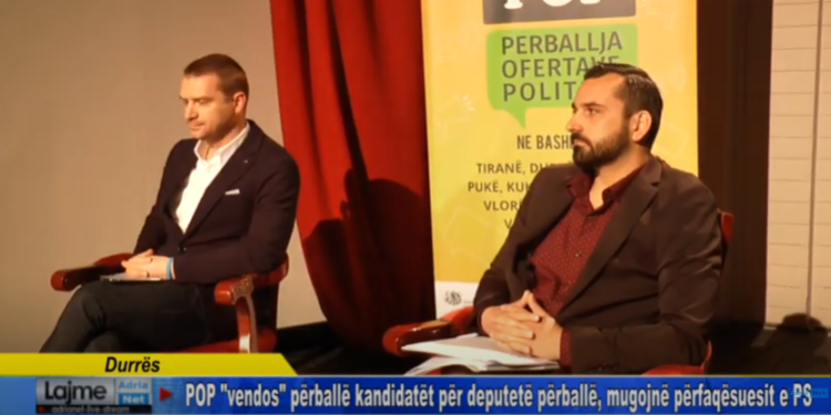 Video/ POP vendos përballë kandidatët për deputetë përballë, mugojnë përfaqësuesit e PS