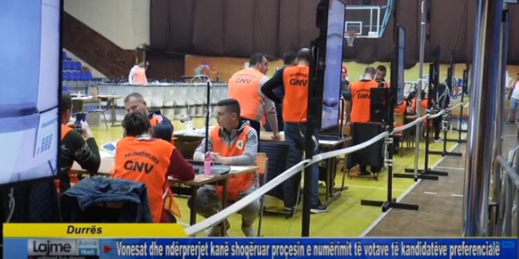 Vonesat dhe ndërprerjet kanë shoqëruar proçesin e numërimit të votave të kandidatëve preferencialë