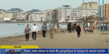 Durrës/ Plazhi midis tekave të motit dhe përgatitjeve të vonuara të sezonit turistik