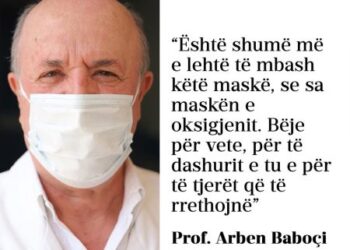 “Beje për veten dhe të dashurit”, mjeku thirrje qytetarëve: Më lehtë se sa maska e oksigjenit