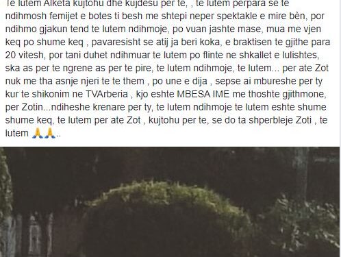 Korçari i famshëm thirrje Alketa Vejsiut: Je mbesa e këtij njeriu që po vuan, e braktisën të gjithë por të lutem ndihmoje