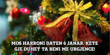Mòs hárròni 6 janarin! Nëse nuk e bèni këtë gjë, mùnd t’ju shkòjë tèrs