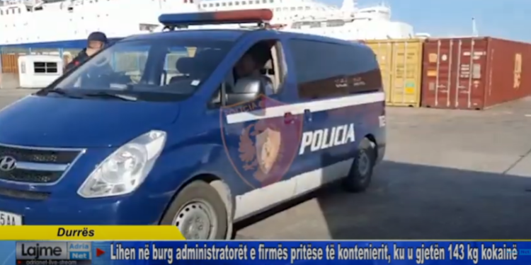 Video/  Lihen në burg administratorët e firmës pritëse të kontenierit, ku u gjetën 143 kg kokainë