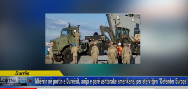 Mbërrin në portin e Durrësit, anija e parë ushtarake amerikane, për stërvitjen Defender Europe 21