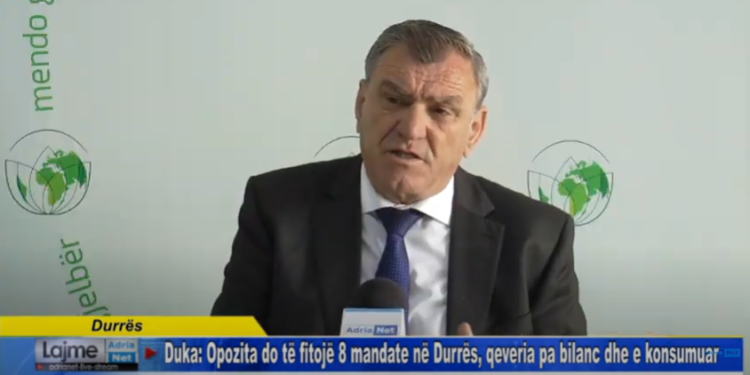 Duka: Opozita do të fitojë 8 mandate në Durrës, qeveria pa bilanc dhe e konsumuar